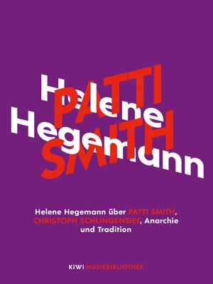 cover image of Helene Hegemann über Patti Smith, Christoph Schlingensief, Anarchie und Tradition